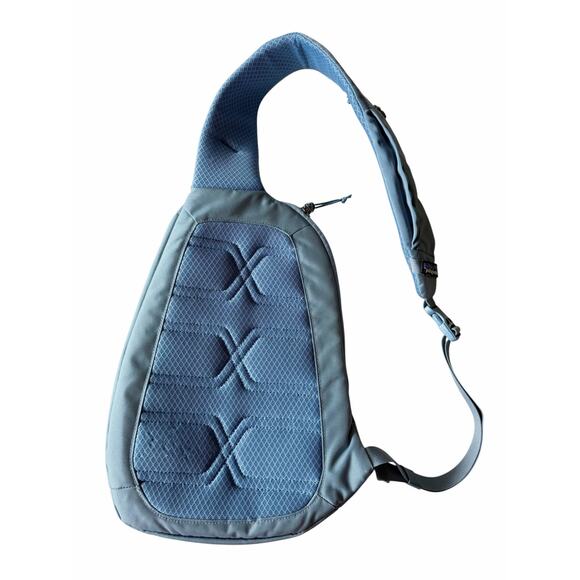 Patagonia Atom Sling Bag Backpack Crossbody Dusty Blue and Yellow main image 5